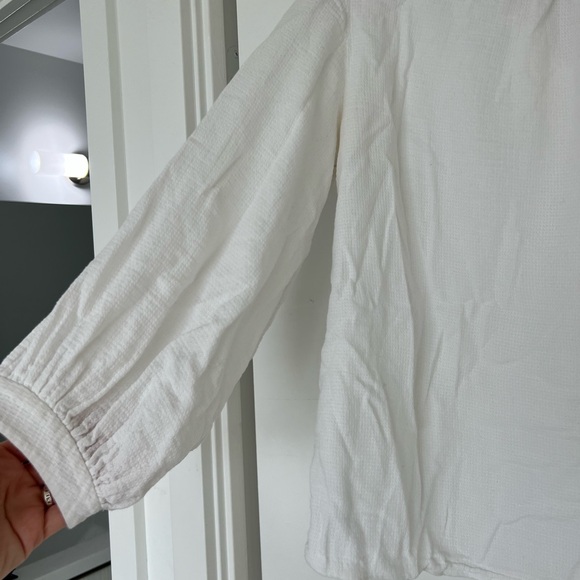 White cotton Massimo dutti top - Picture 3 of 4